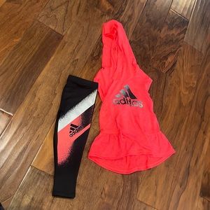 Adidas toddler girls set in size 24 months